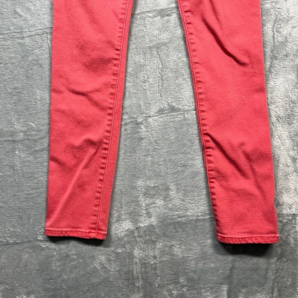 Gap Kids Super Skinny Jeans Kids Coral Red Adjustable Waist 12 Regular - Picture 4 of 16